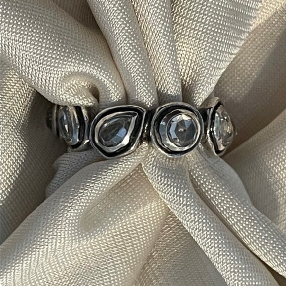 Silpada Cubic Zirconia ‘BRILLIANCE’ Sterling Eternity Band Ring R2807 - Picture 6 of 10